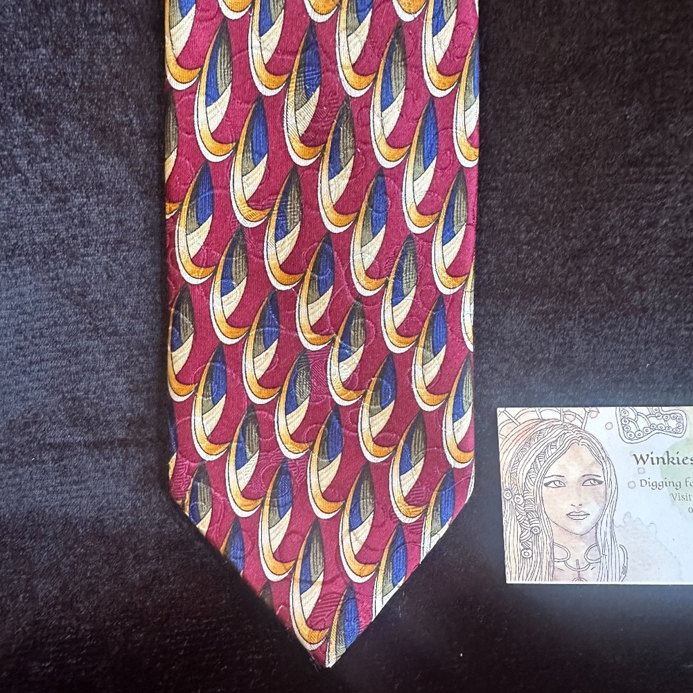 Multicolor Rooster Brand Designer Mens Tie